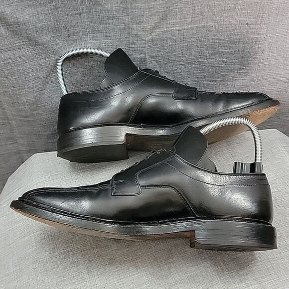 Allen Edmonds Hillcrest Oxford Shoes 9 D Black  Leather 5904 Lace Up Derby main image 7